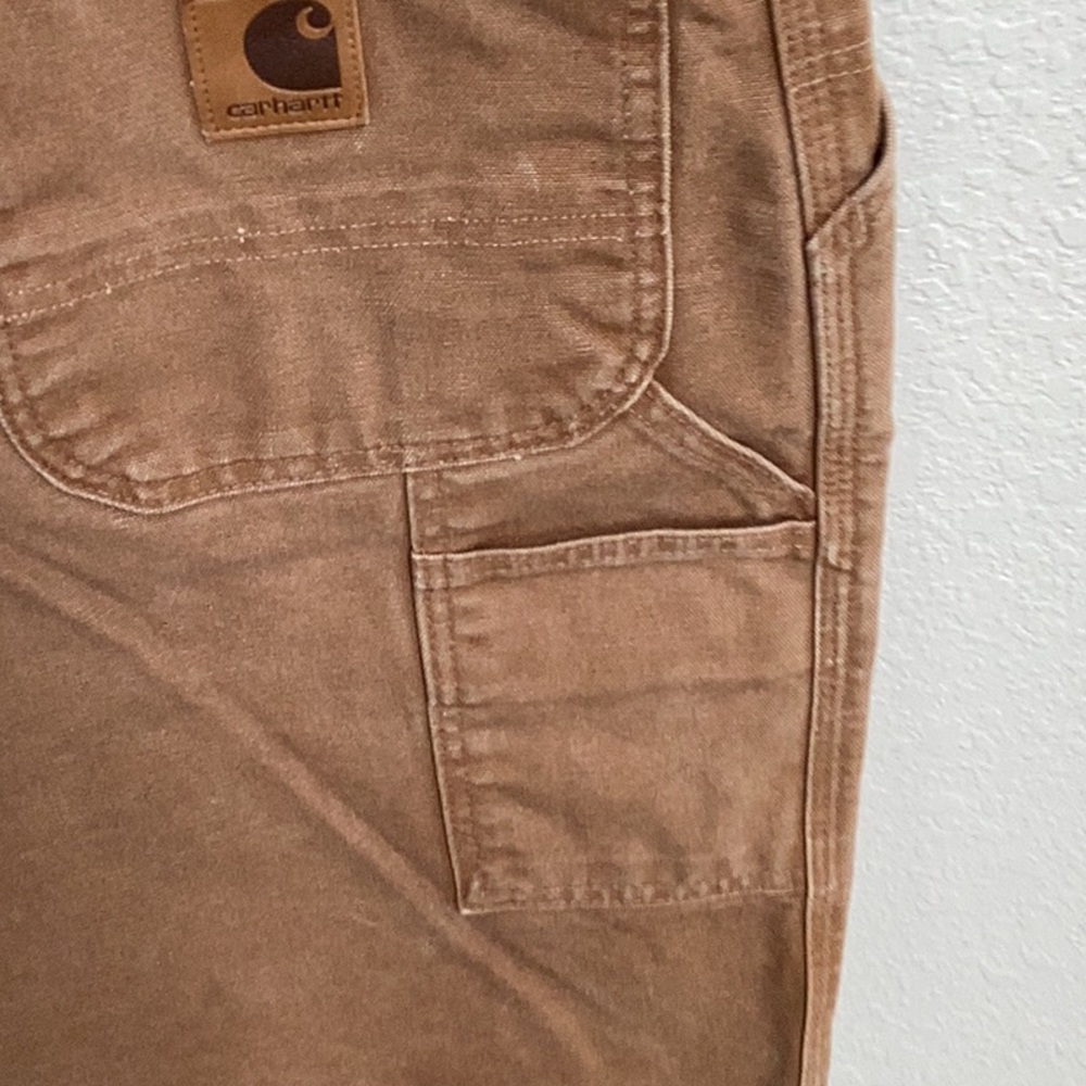 Men's Tan Shorts. CARHARTT - Picture 5 of 6